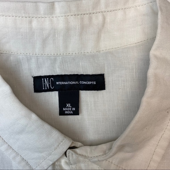 INC XL CASUAL BUTTON DOWN NWT - Picture 4 of 6